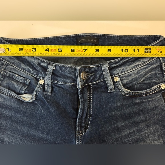 Silver Jeans Suki Slim Boot Women's W27 x L33 Dark Blue Mid Rise Western - Picture 10 of 13